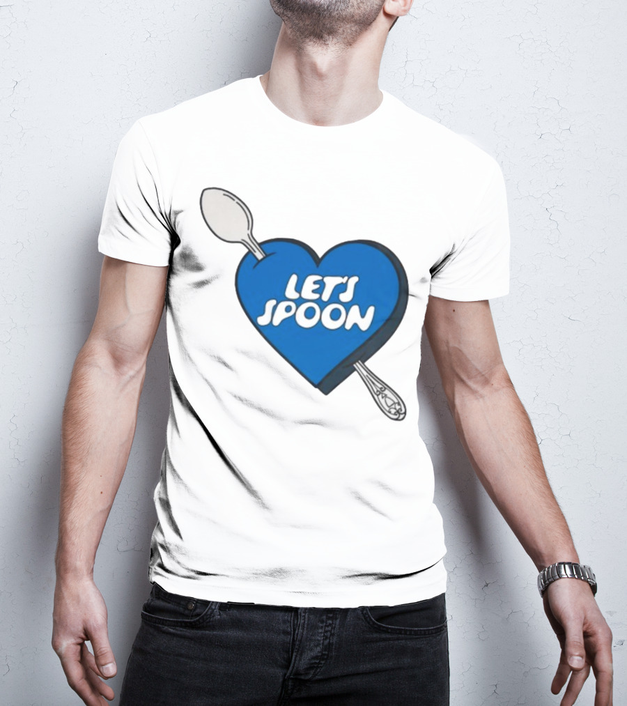 Staycool X Good Culture Let’s Spoon Heart Blue Design With Spoons T-Shirt