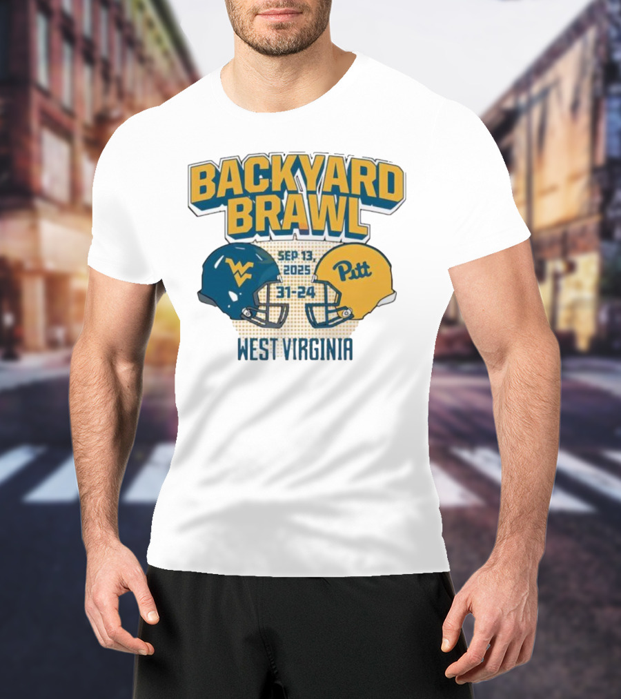 Backyard Brawl West Virginia Sep 13 2025 Pitt 31-24 T-Shirt