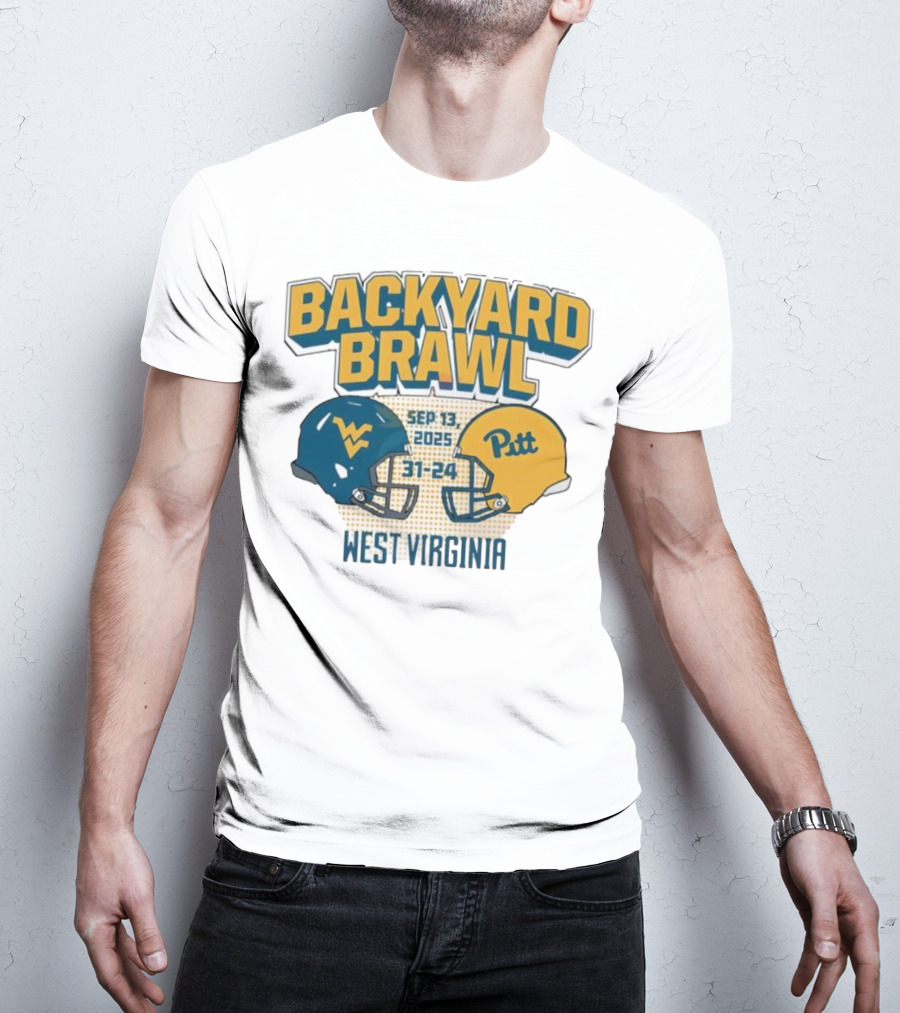 Backyard Brawl West Virginia Sep 13 2025 Pitt 31-24 T-Shirt