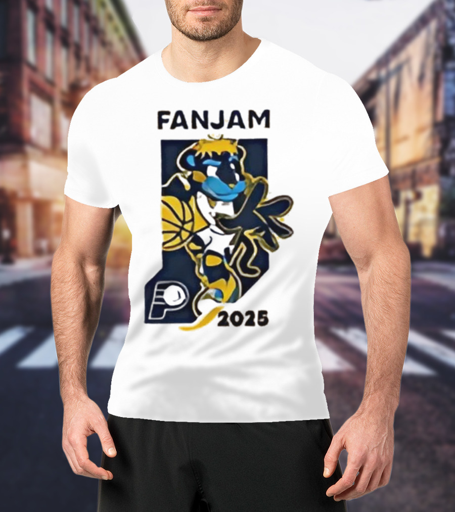 FanJam Indiana Pacers NBA Mascot 2025 T-Shirt
