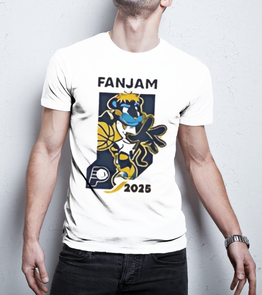 FanJam Indiana Pacers NBA Mascot 2025 T-Shirt