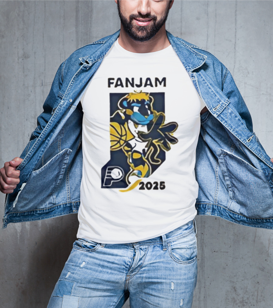 FanJam Indiana Pacers NBA Mascot 2025 T-Shirt