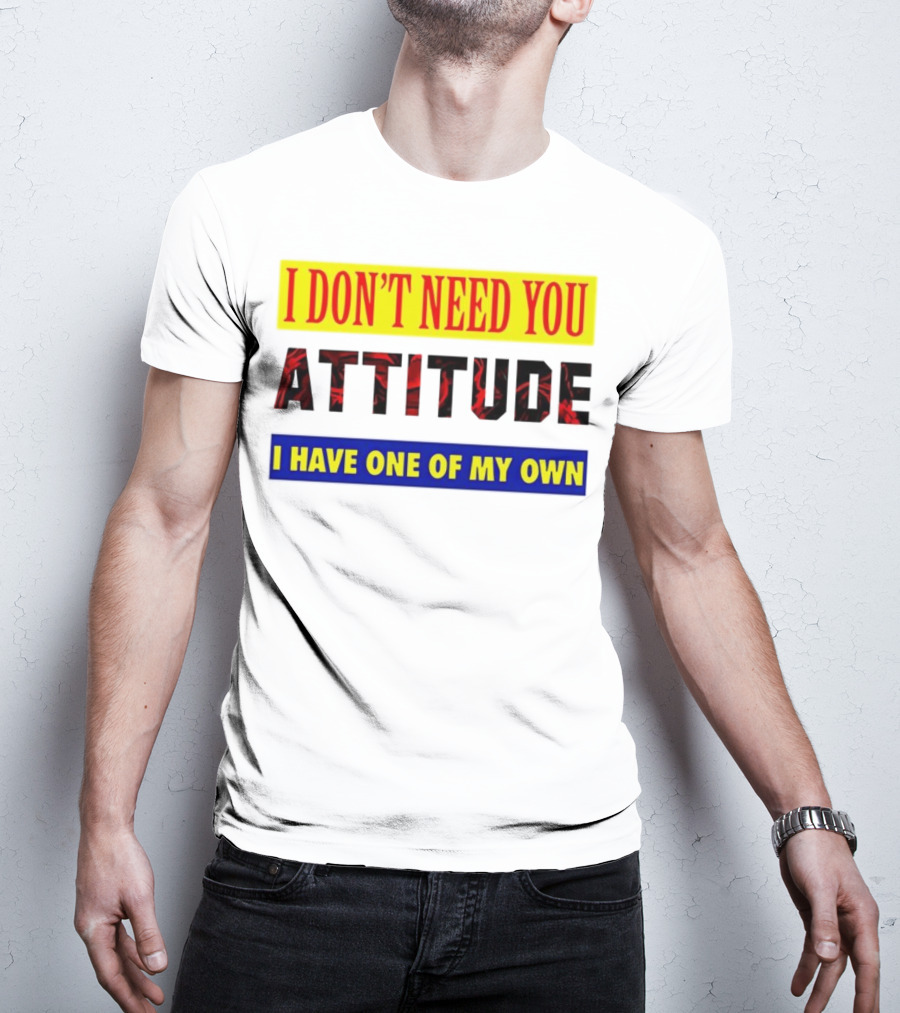 I Don't Need You Attitude I Have One Of My Own T-Shirt