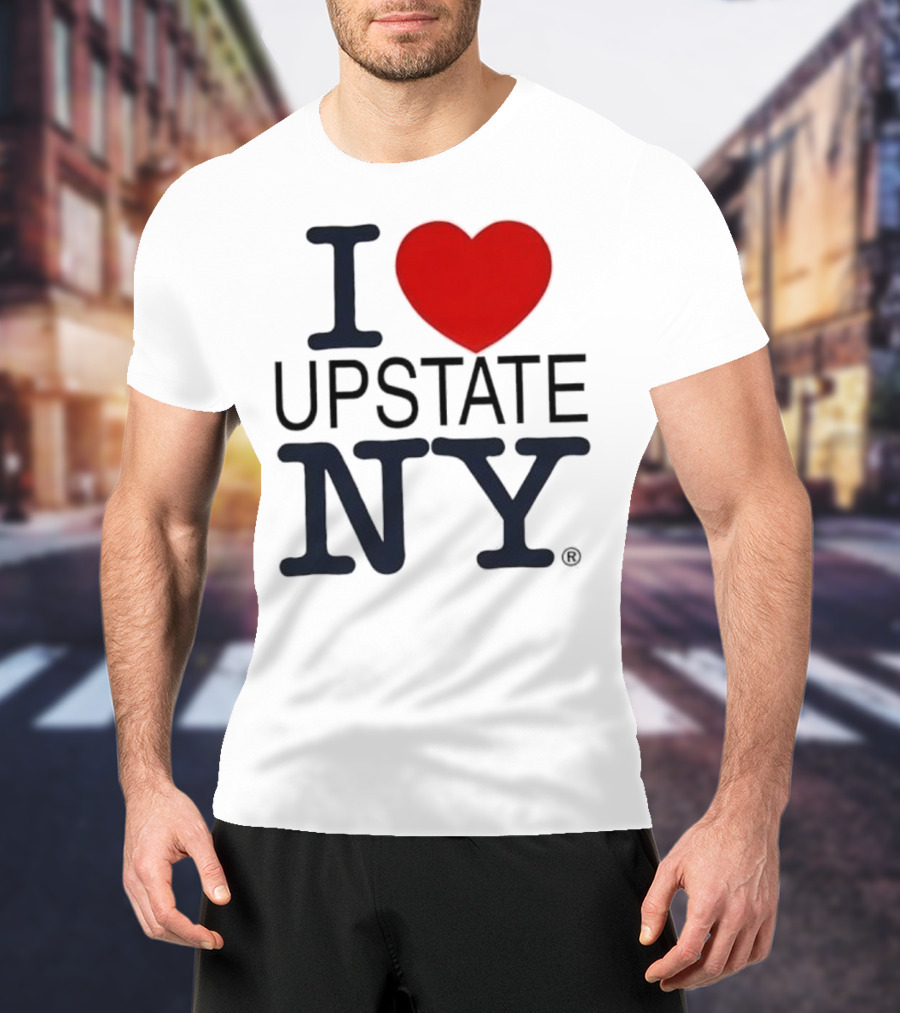 I Love Upstate NY Heart Icon T-Shirt