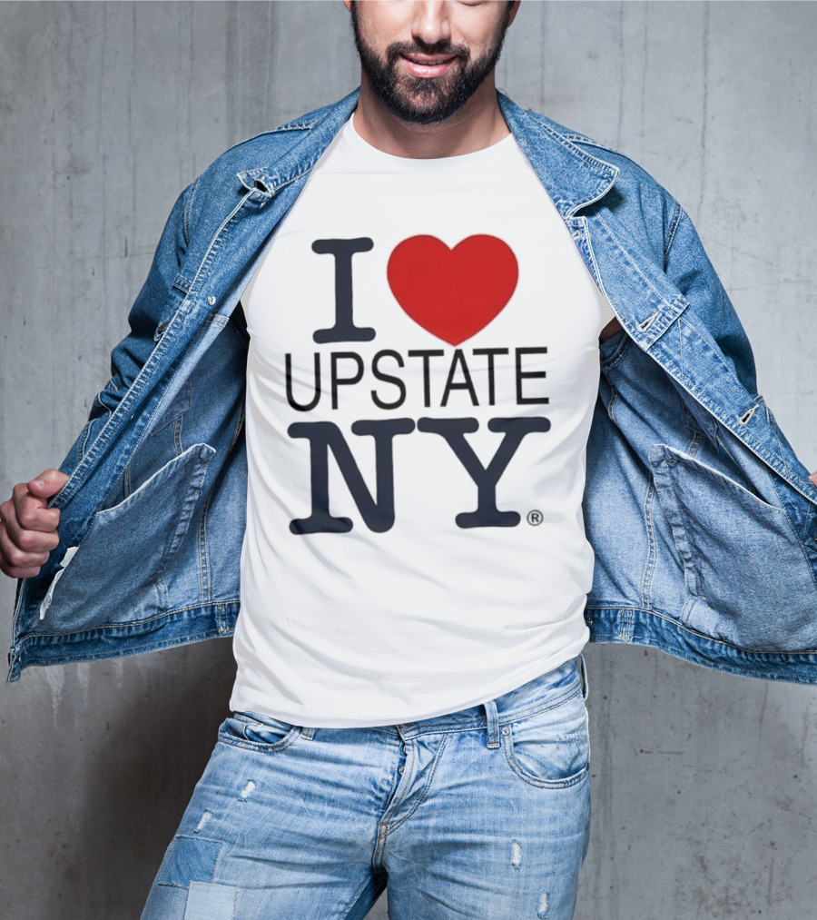 I Love Upstate NY Heart Icon T-Shirt