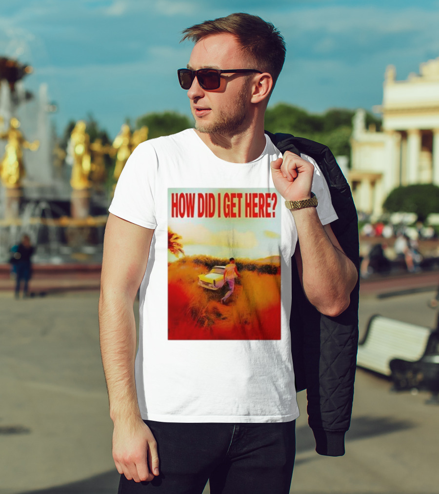 Louis Tomlinson How Did I Get Here Red Text Vintage Car Scene T-Shirt