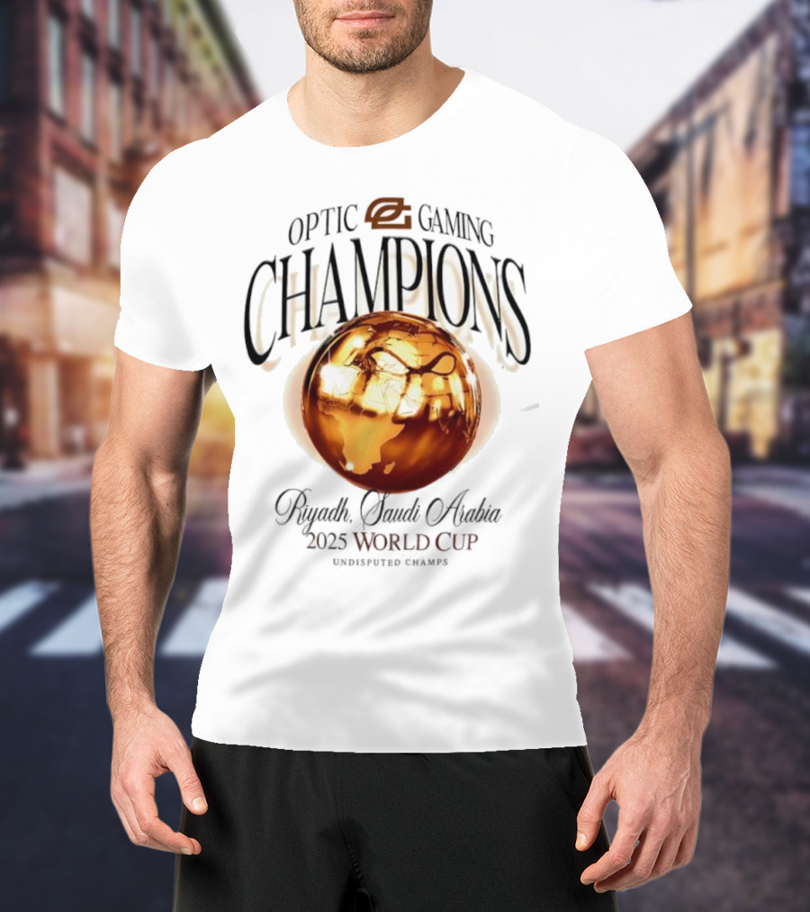 OpTic Gaming EWC Champions Riyadh Saudi Arabia 2025 World Cup Undisputed Champs T-Shirt