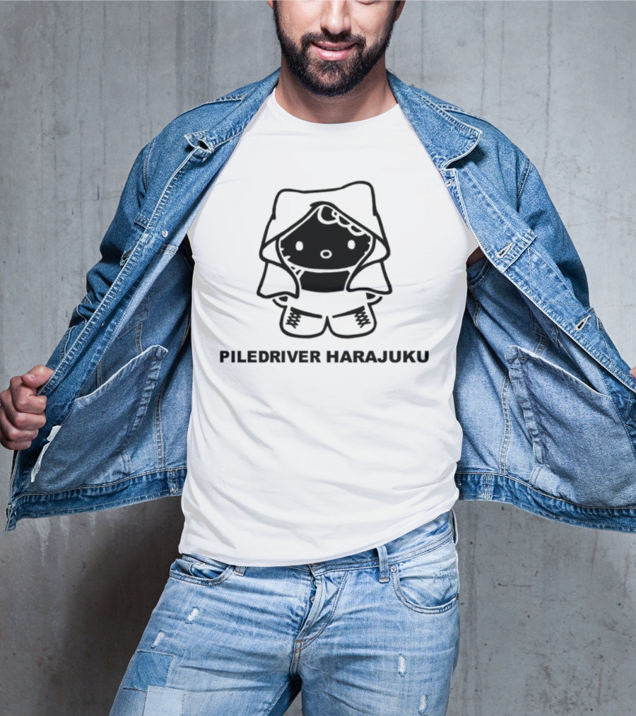 Piledriver Harajuku Panda Character T-Shirt