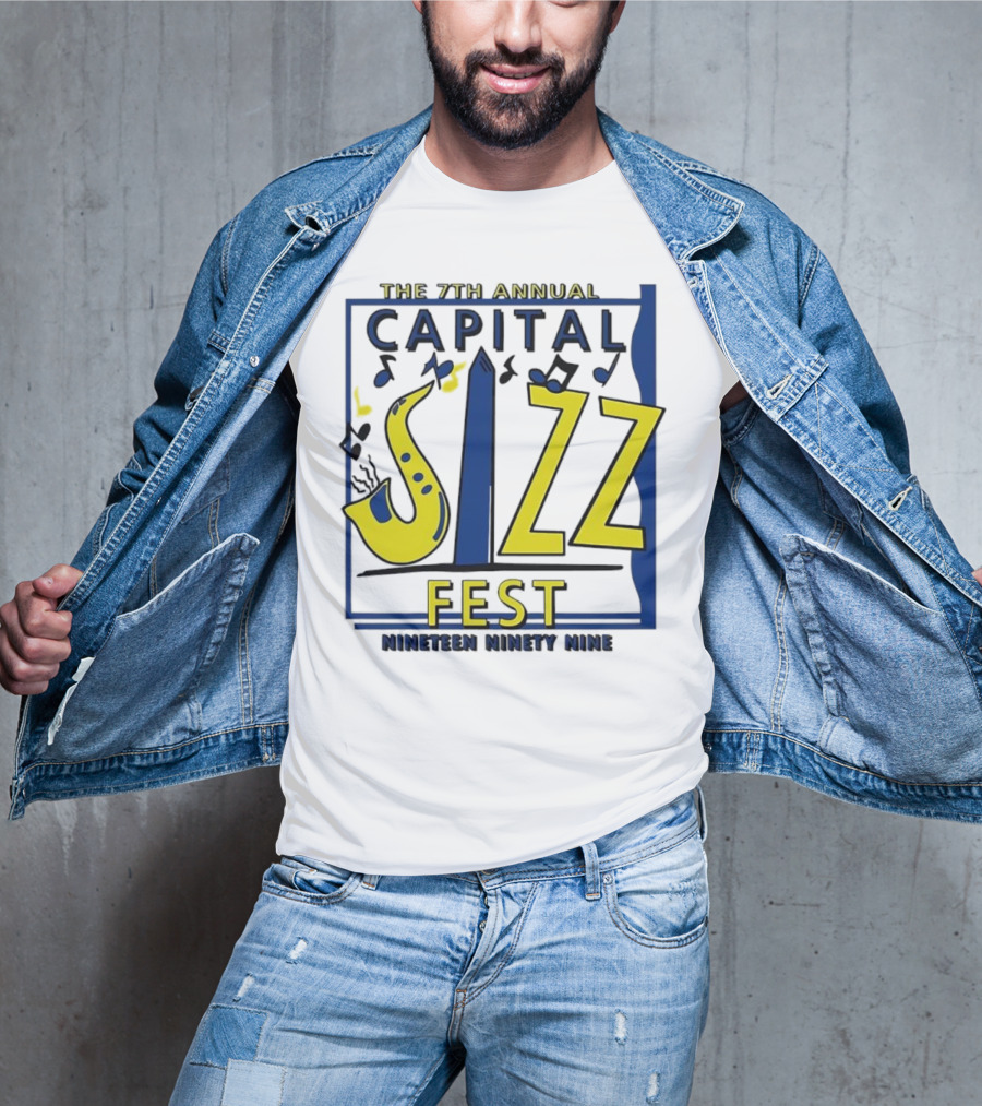 The 7th Annual Capital Jazz Fest June Nineteen Ninety Nine Music Event T-Shirt