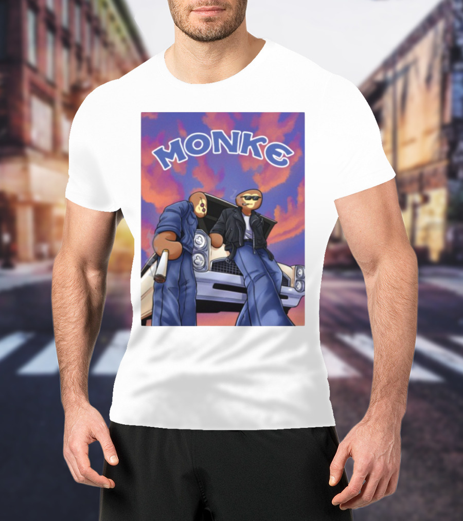 Joe Monke Cool Vibe Retro Car Art T-Shirt