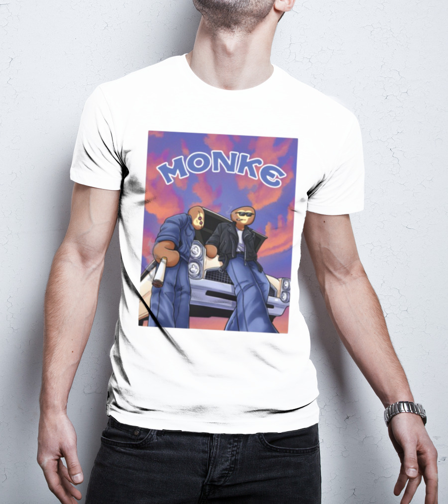 Joe Monke Cool Vibe Retro Car Art T-Shirt