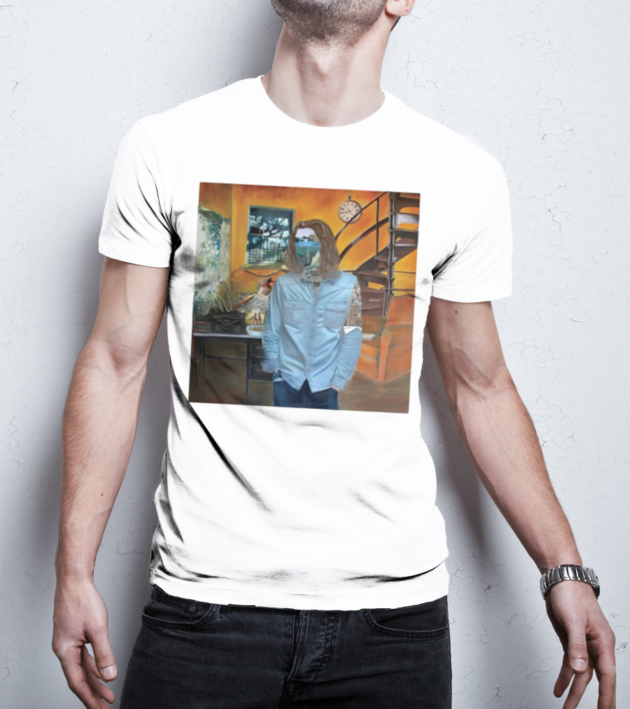 Hozier Album 10 Year Anniversary Surreal Collage Art Blue T-Shirt
