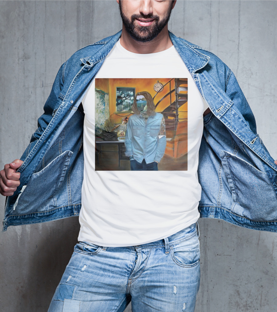 Hozier Album 10 Year Anniversary Surreal Collage Art Blue T-Shirt