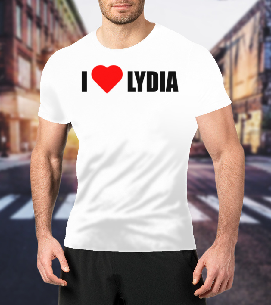 I Love Lydia Heart Symbol Expression T-Shirt
