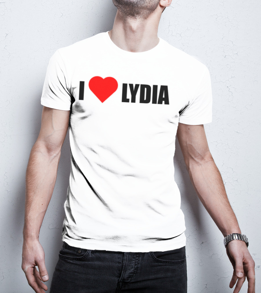 I Love Lydia Heart Symbol Expression T-Shirt