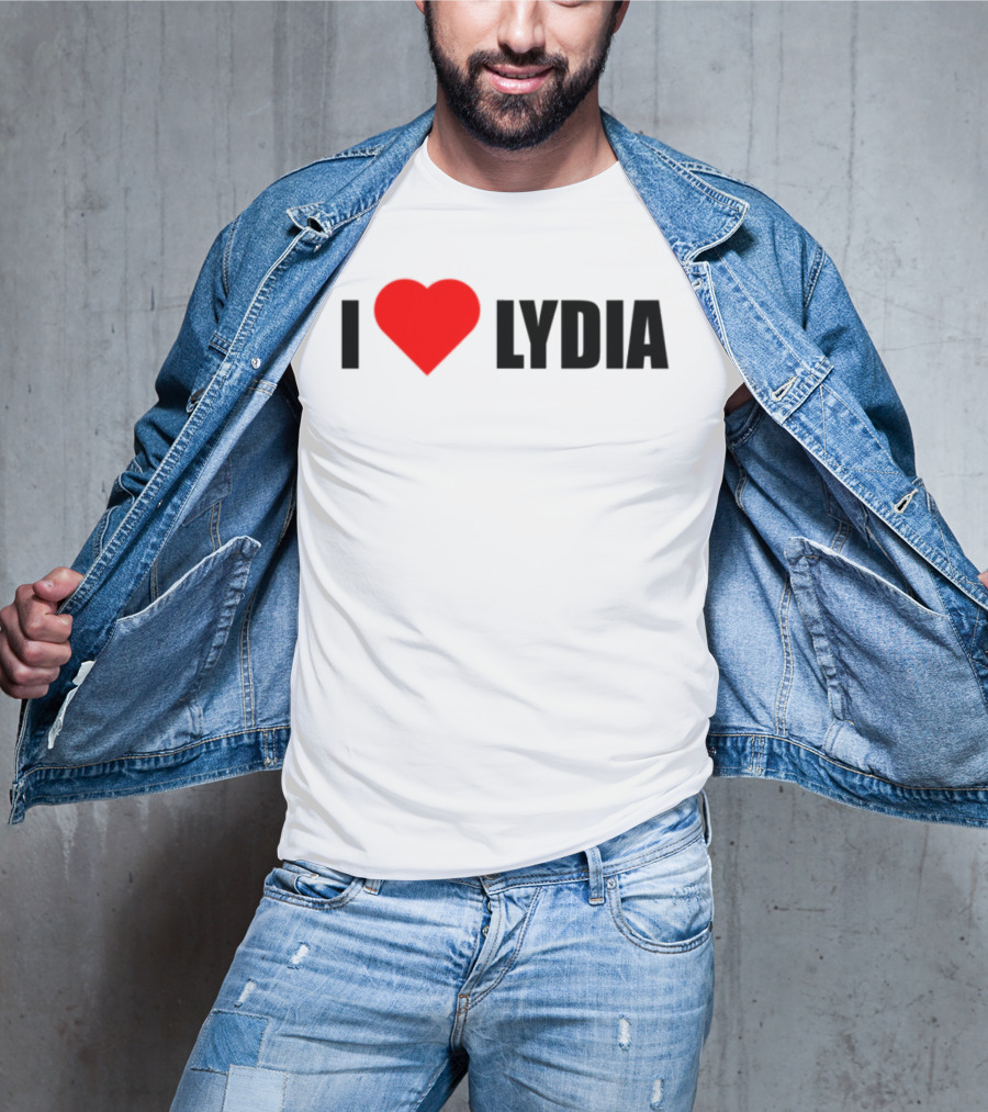 I Love Lydia Heart Symbol Expression T-Shirt