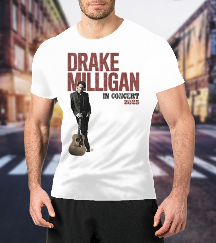 Drake Milligan Live On Stage 2025 Concert Tour T-Shirt