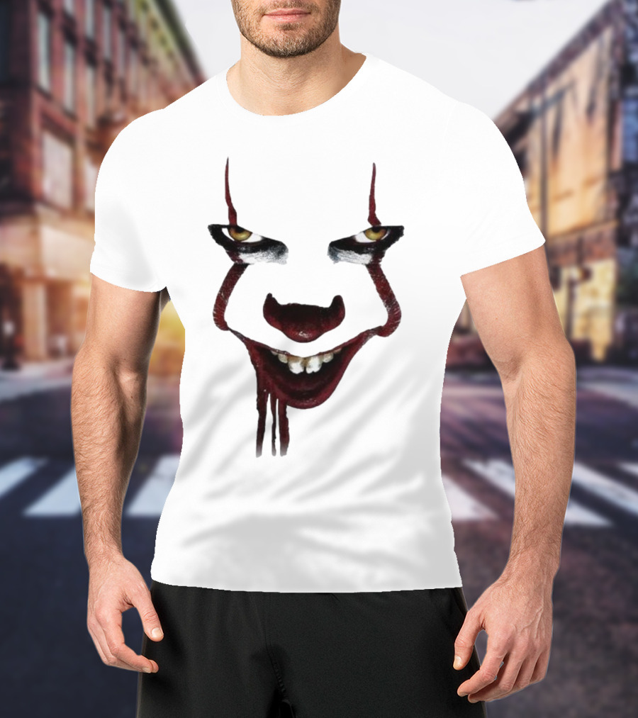 Pennywise Clown Face Halloween IT Movie T-Shirt