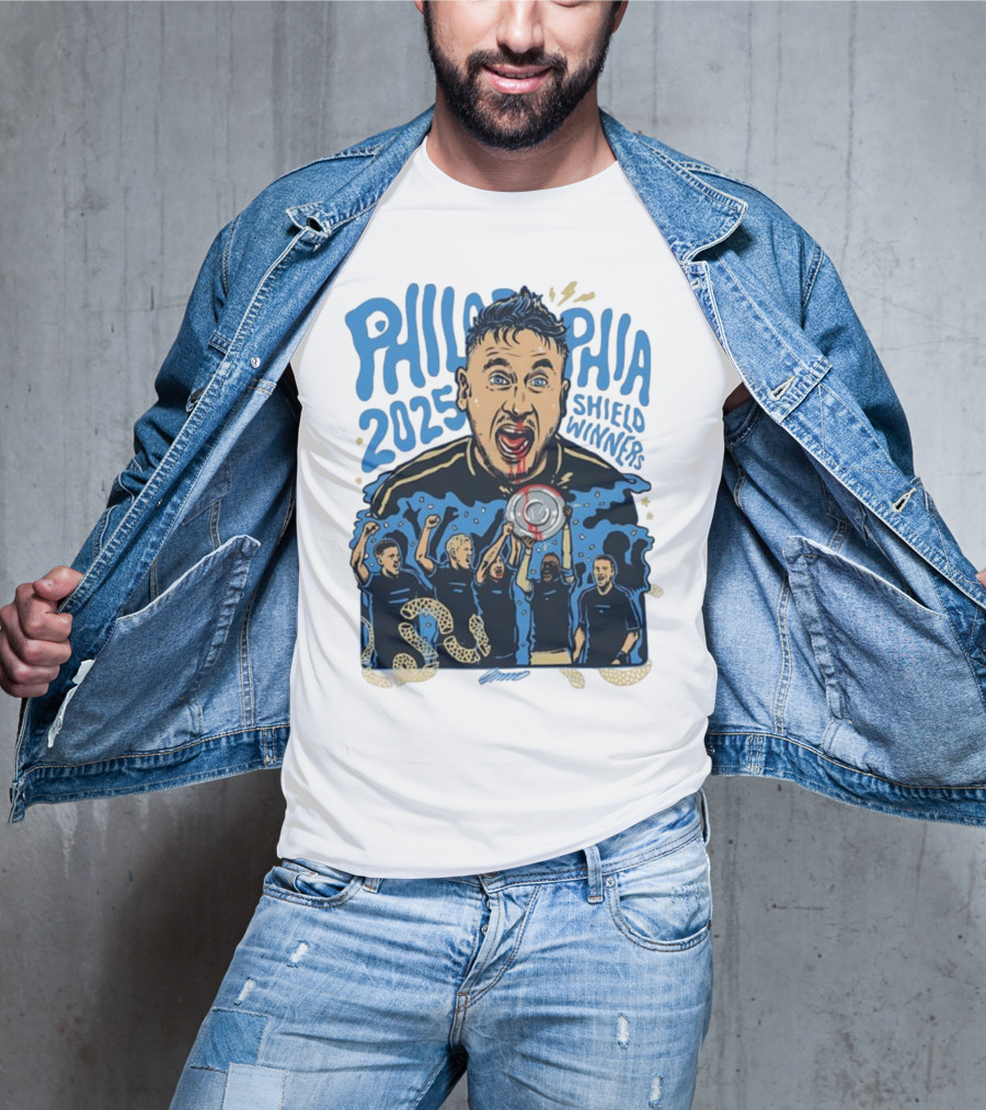 Philadelphia 2025 Shield Winners Union Victory T-Shirt