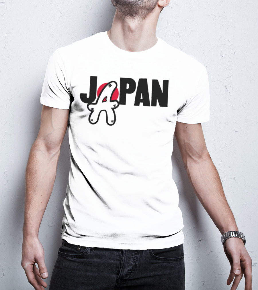 Japan Blu Boy A Bright Red Sun Playful Style T-Shirt