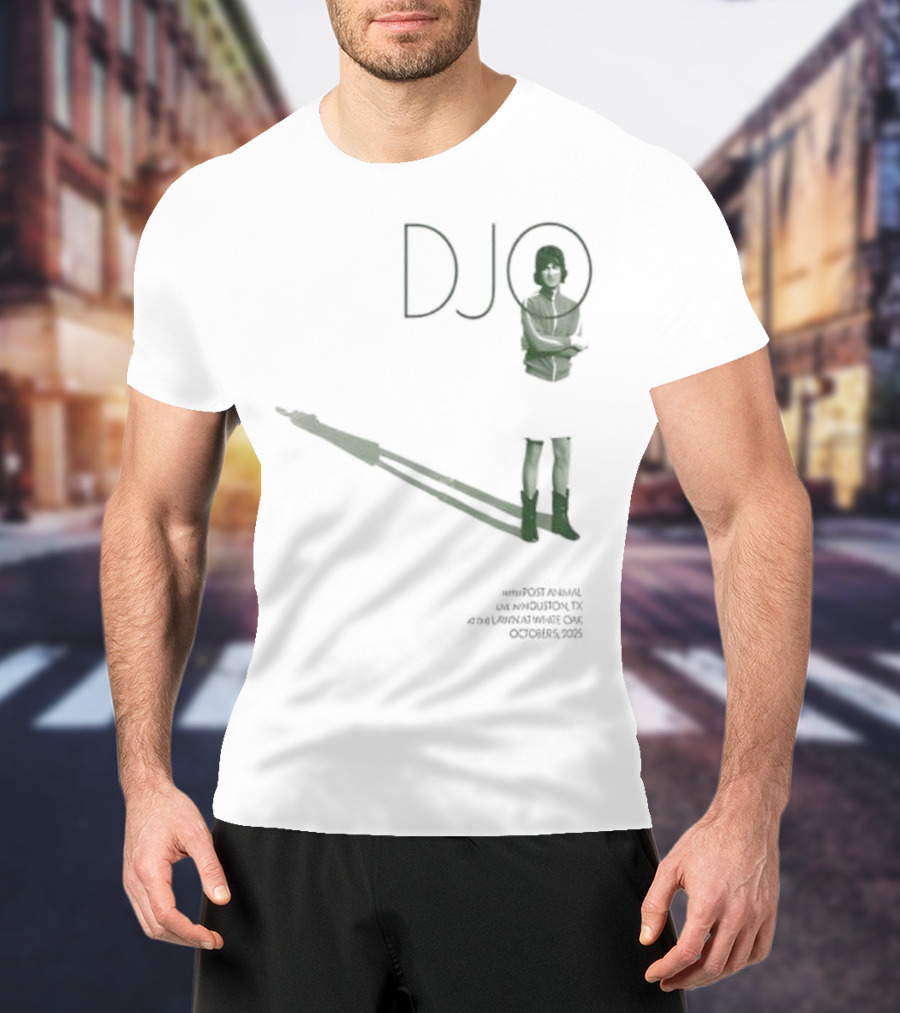 Djo White Oak Music Hall Lawn Oct 05 2025 Retro Style Performance Art T-Shirt