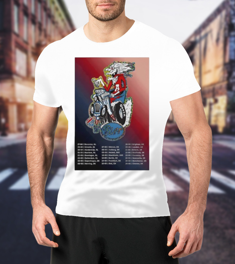 Europe UK Spring 2026 Charlie Parr Tour Dates Netherlands Denmark Sweden UK T-Shirt