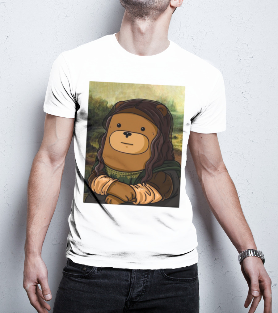 Figen.Eth Boi The Bear Mona Lisa Parody T-Shirt