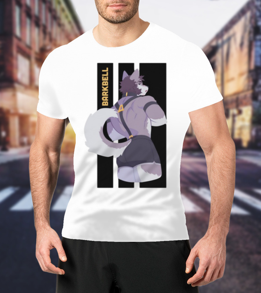 Barkbell Lycan Lifts Ringer Pump Cover Wolf Workout T-Shirt