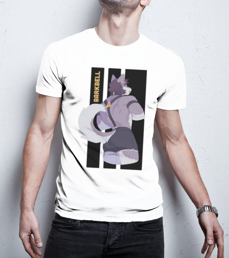 Barkbell Lycan Lifts Ringer Pump Cover Wolf Workout T-Shirt