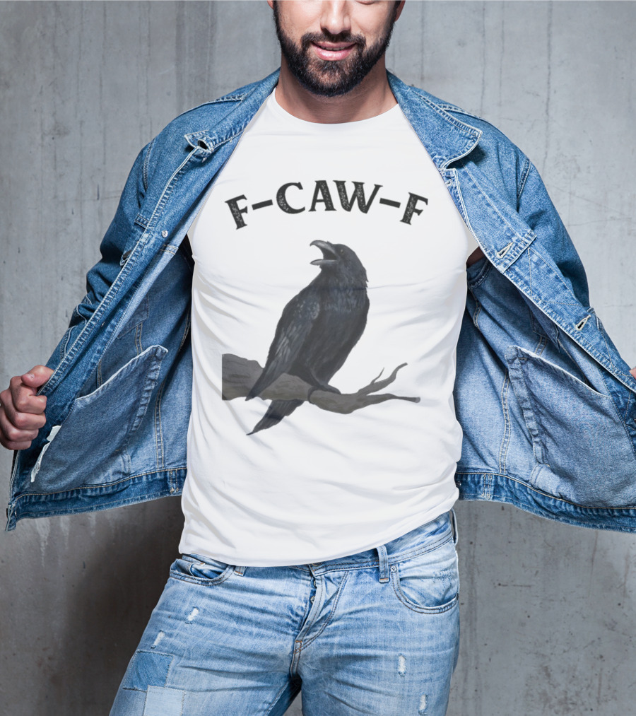 F-CAW-F Raven Bird Crowd T-Shirt