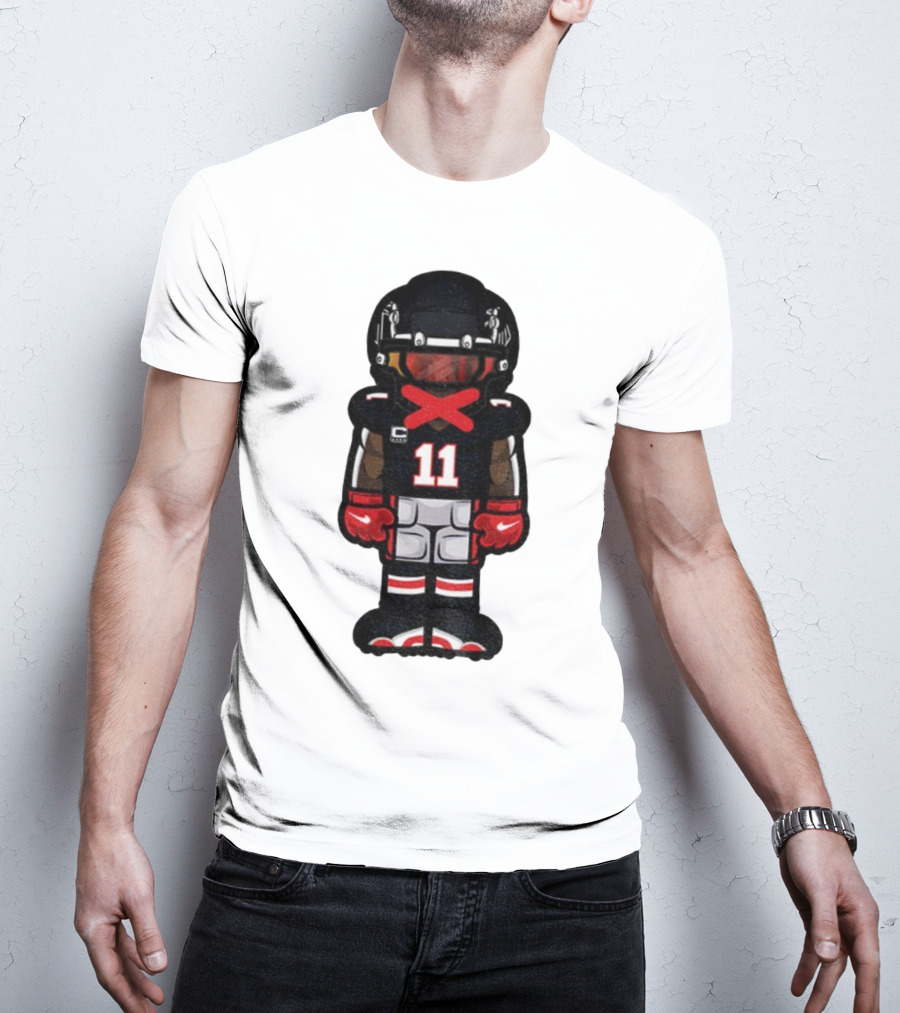Julio Jones Cartoon Atlanta Falcons NFL 2025 T-Shirt