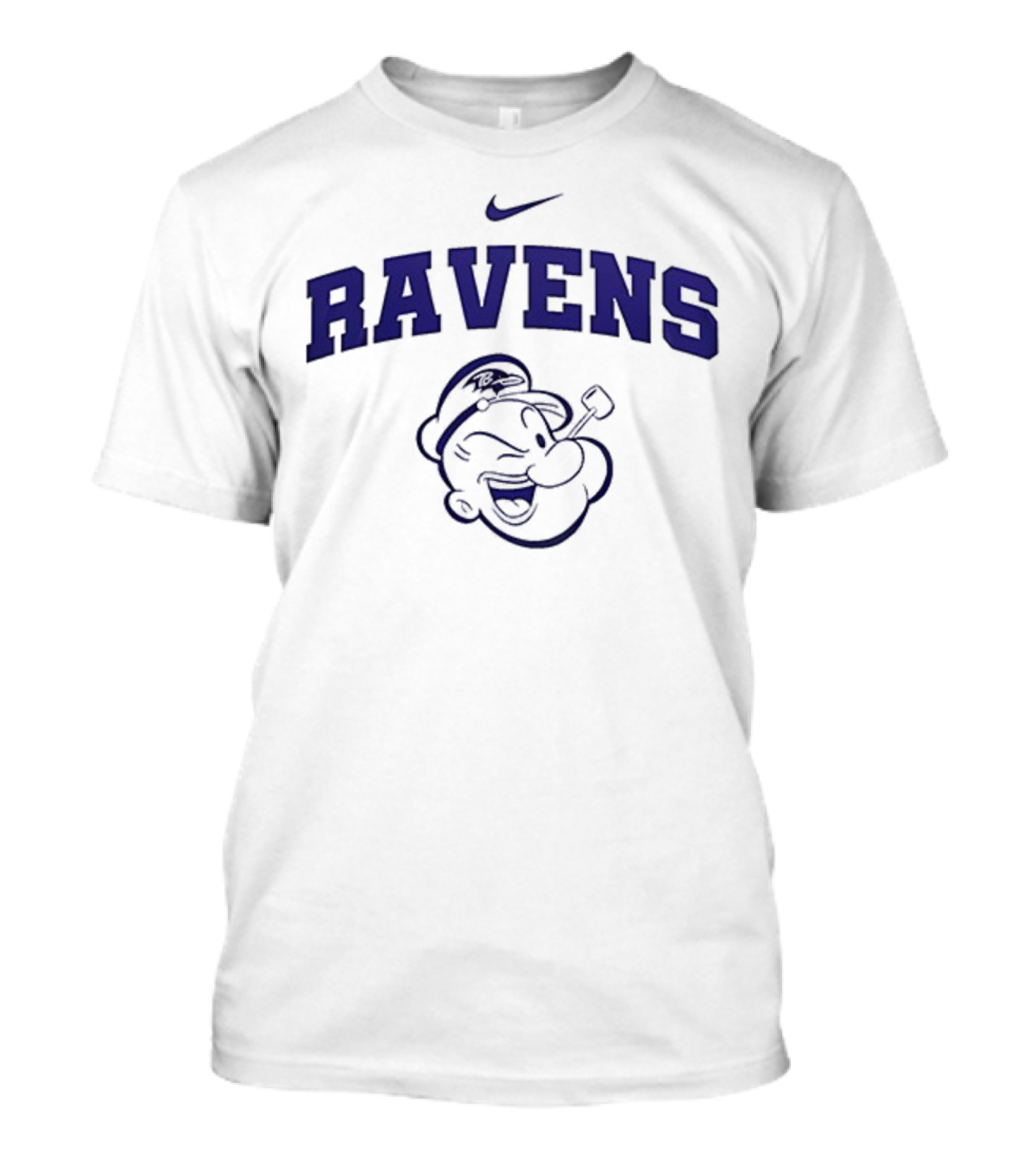 Baltimore Ravens X Popeye I Yam What I Yam Nike Collaboration T-Shirt