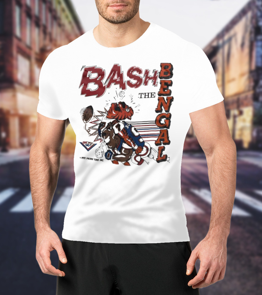 Bash The Bengal Football Rivalry Action T-Shirt