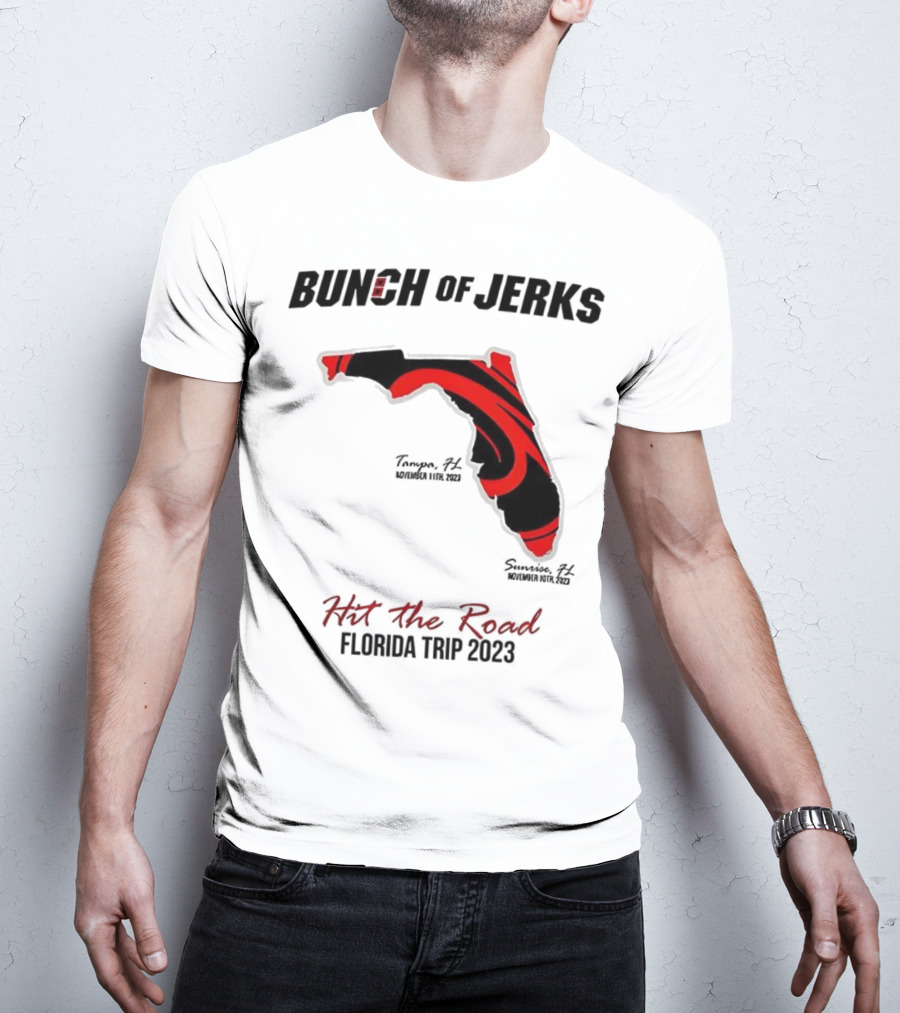 Bunch Of Jerks Hit The Road Florida Trip 2023 State Adventure T-Shirt
