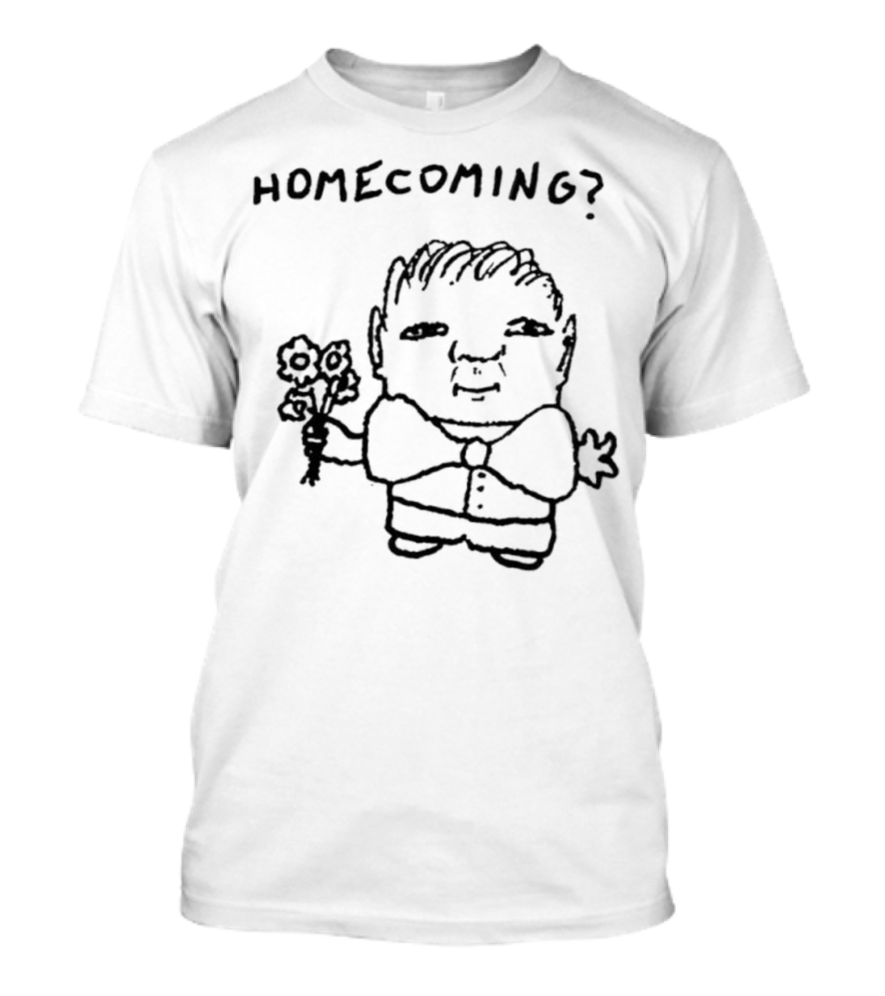 Goobsmooch Homecoming? Cute Doodle Character With Bouquet T-Shirt