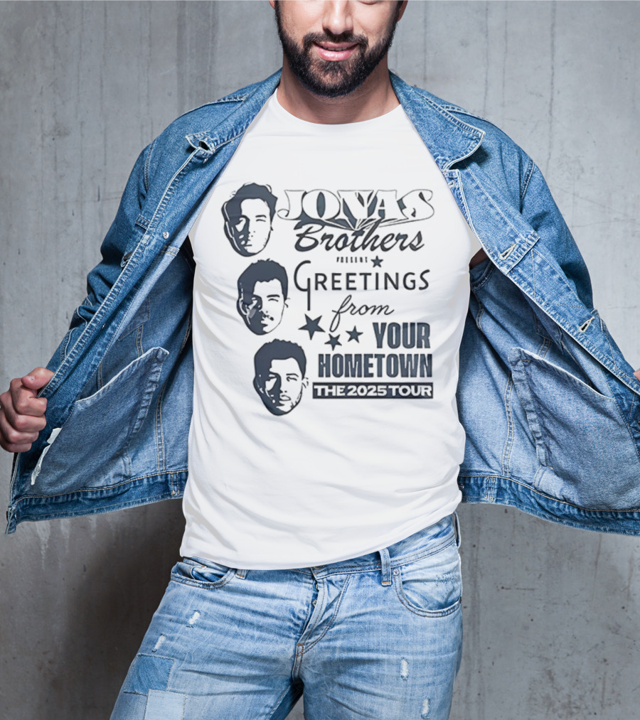 Jonas Brothers Greetings From Your Hometown The 2025 Tour T-Shirt