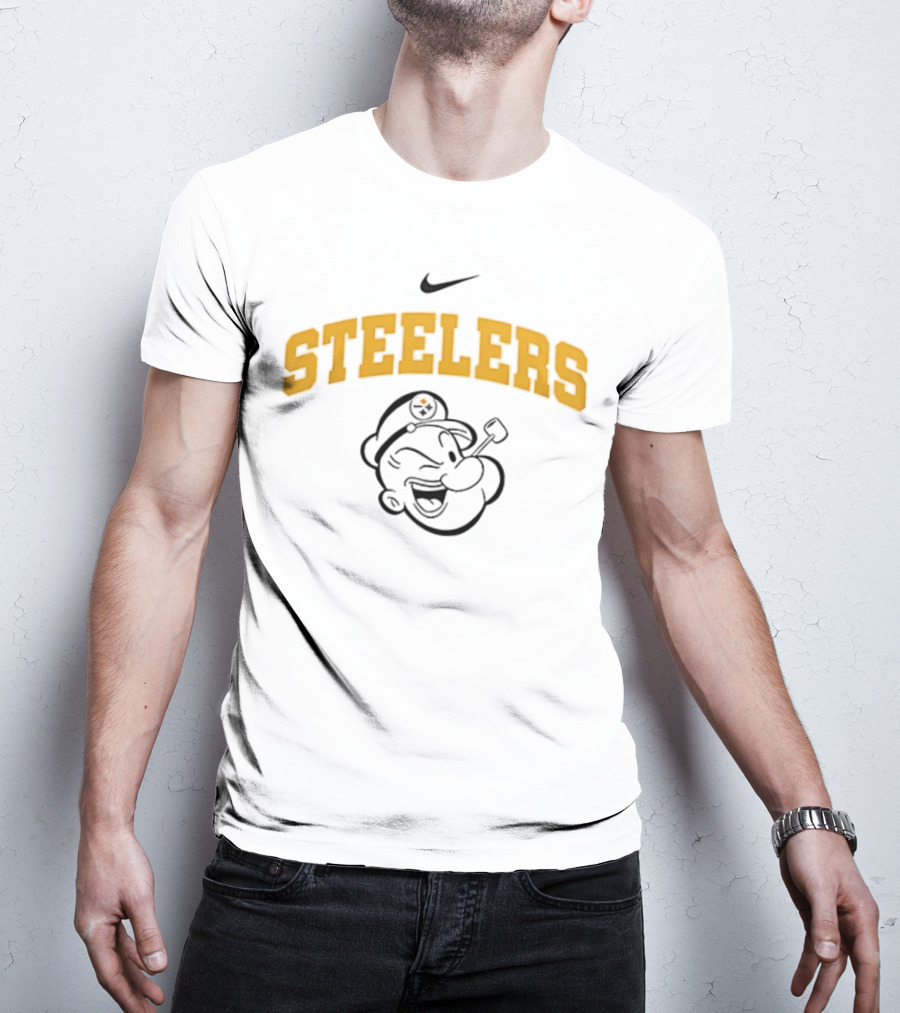 Pittsburgh Steelers Nike Popeye I Yam What I Yam Collaboration T-Shirt