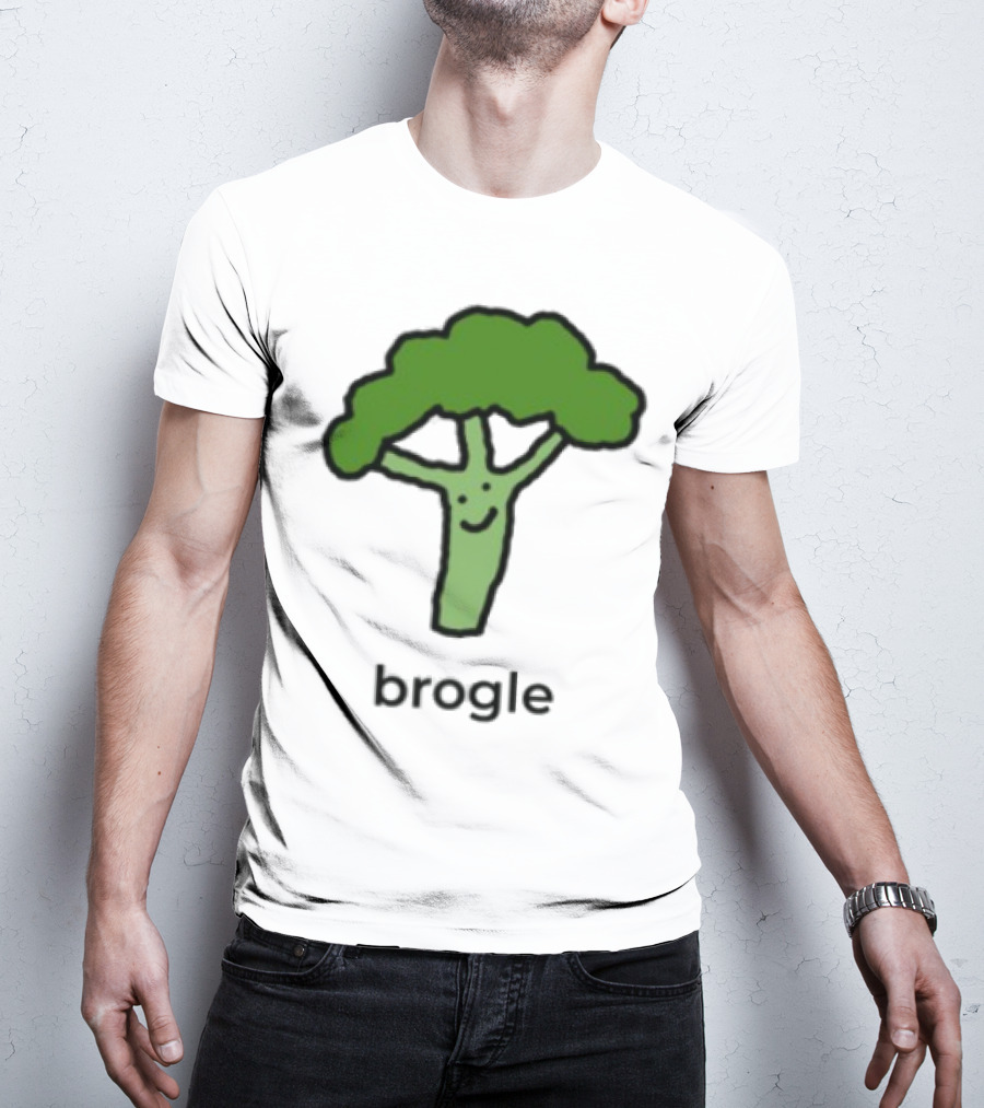 Dalesbits Brogle Happy Broccoli Pun T-Shirt