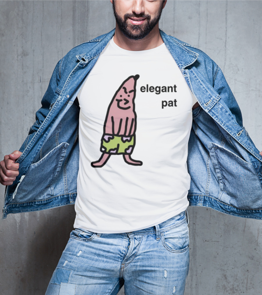 Elegant Pat Character Green Shorts Pose T-Shirt