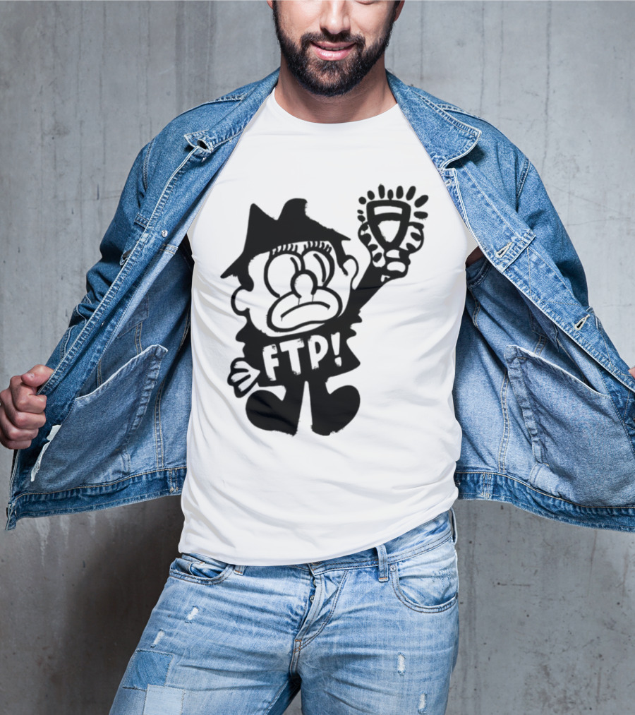 Ftp Slawn Character Holding Light Bulb T-Shirt