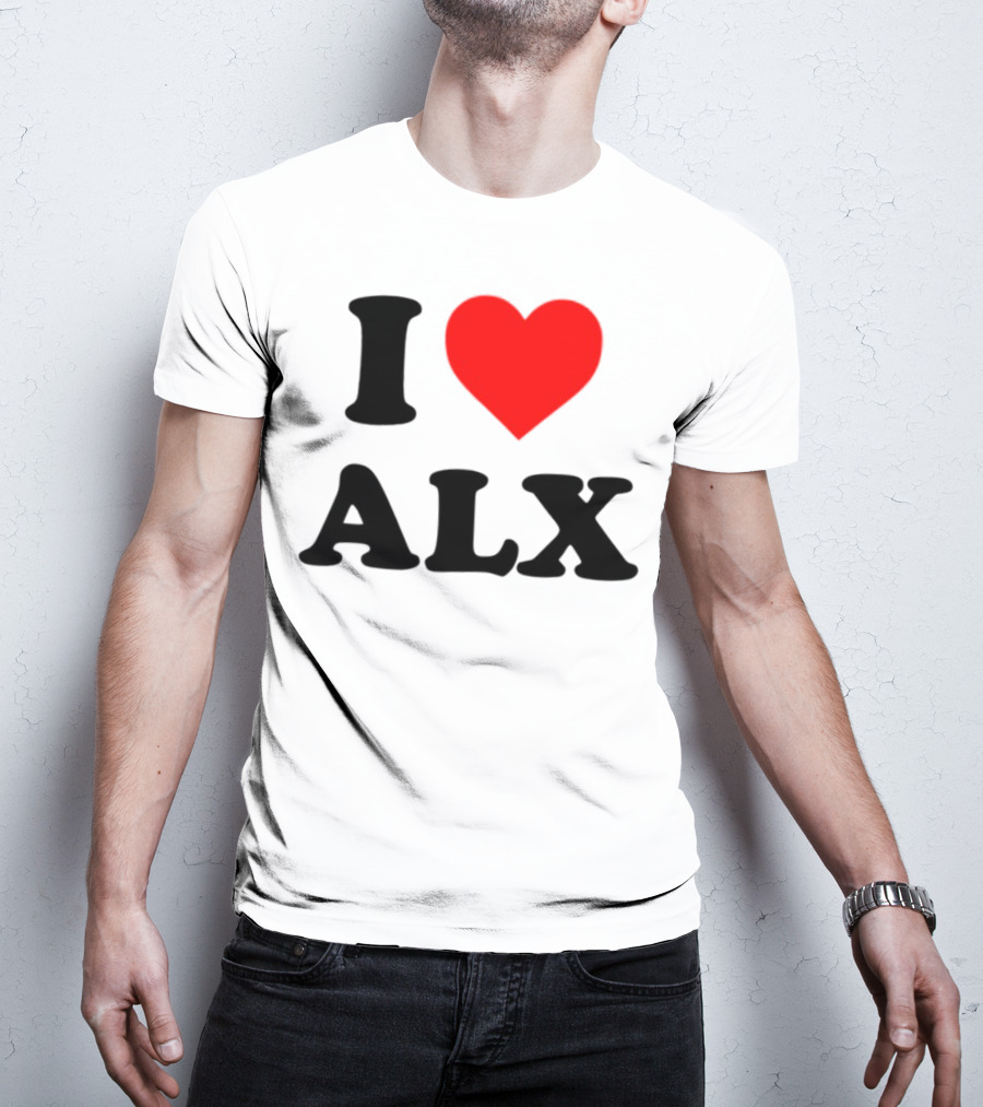 I Love ALX Red Heart Emblem T-Shirt