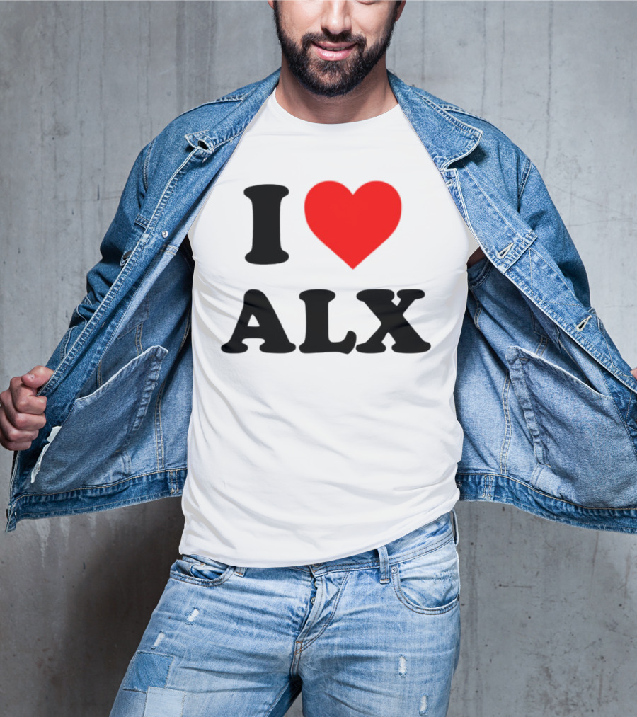 I Love ALX Red Heart Emblem T-Shirt