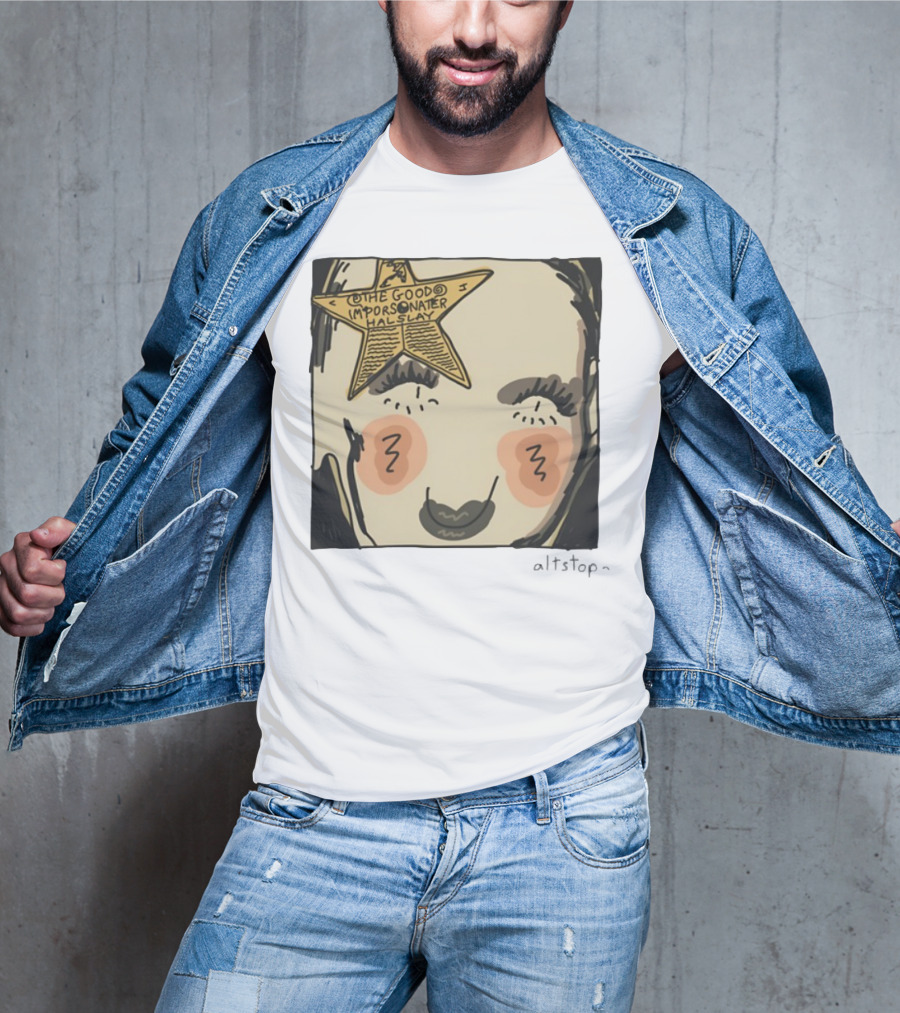 The Good Impersonator Halsey Altstop Star Face Sketch T-Shirt