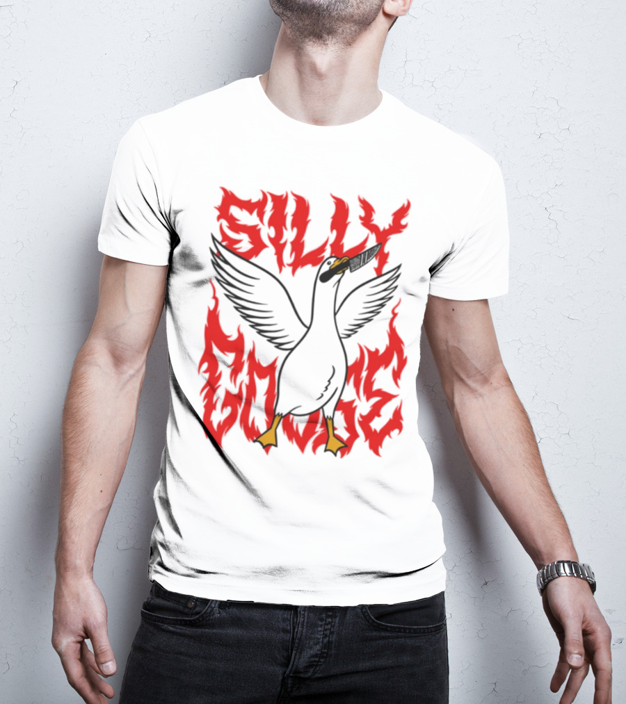 Silly Goose Tragic Girls Flame Style T-Shirt
