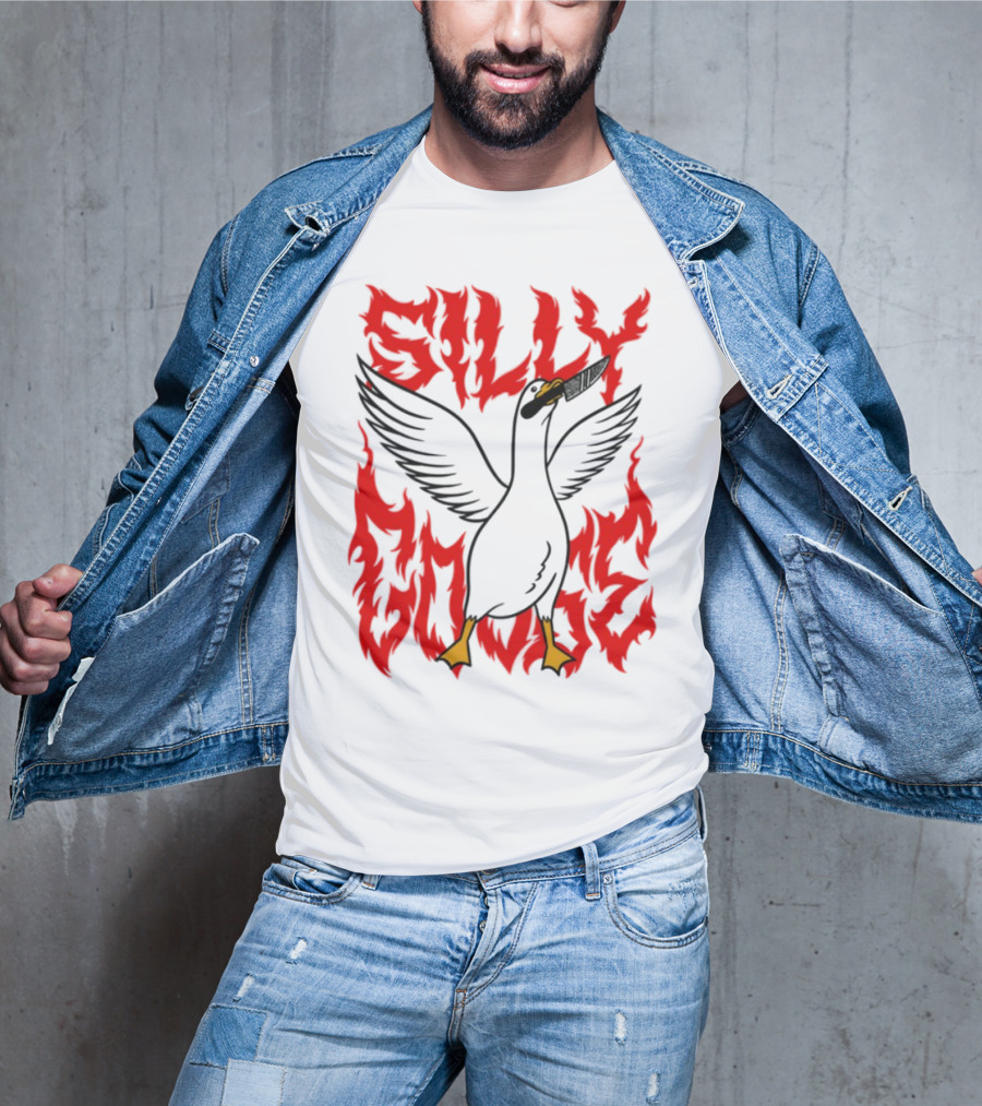 Silly Goose Tragic Girls Flame Style T-Shirt