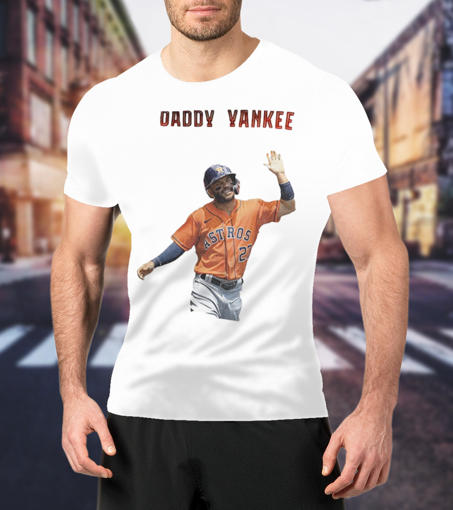 Daddy Yankee Jose Altuve Houston Astros Baseball Star T-Shirt
