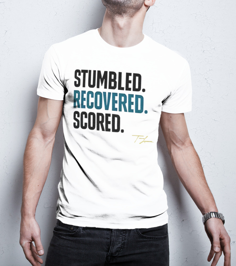 Trevor Lawrence Stumbled Recovered Scored TK Jacksonville Jaguars T-Shirt