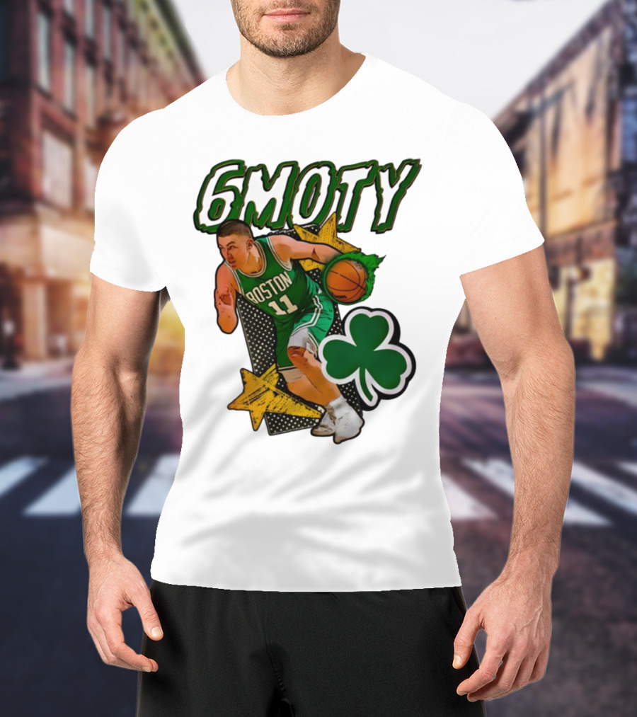 6Moty Boston Celtics Basketball Player Clover Stars T-Shirt