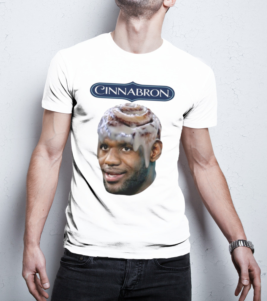 Cinnabron Cinnamon Roll Head Basketball Mashup T-Shirt