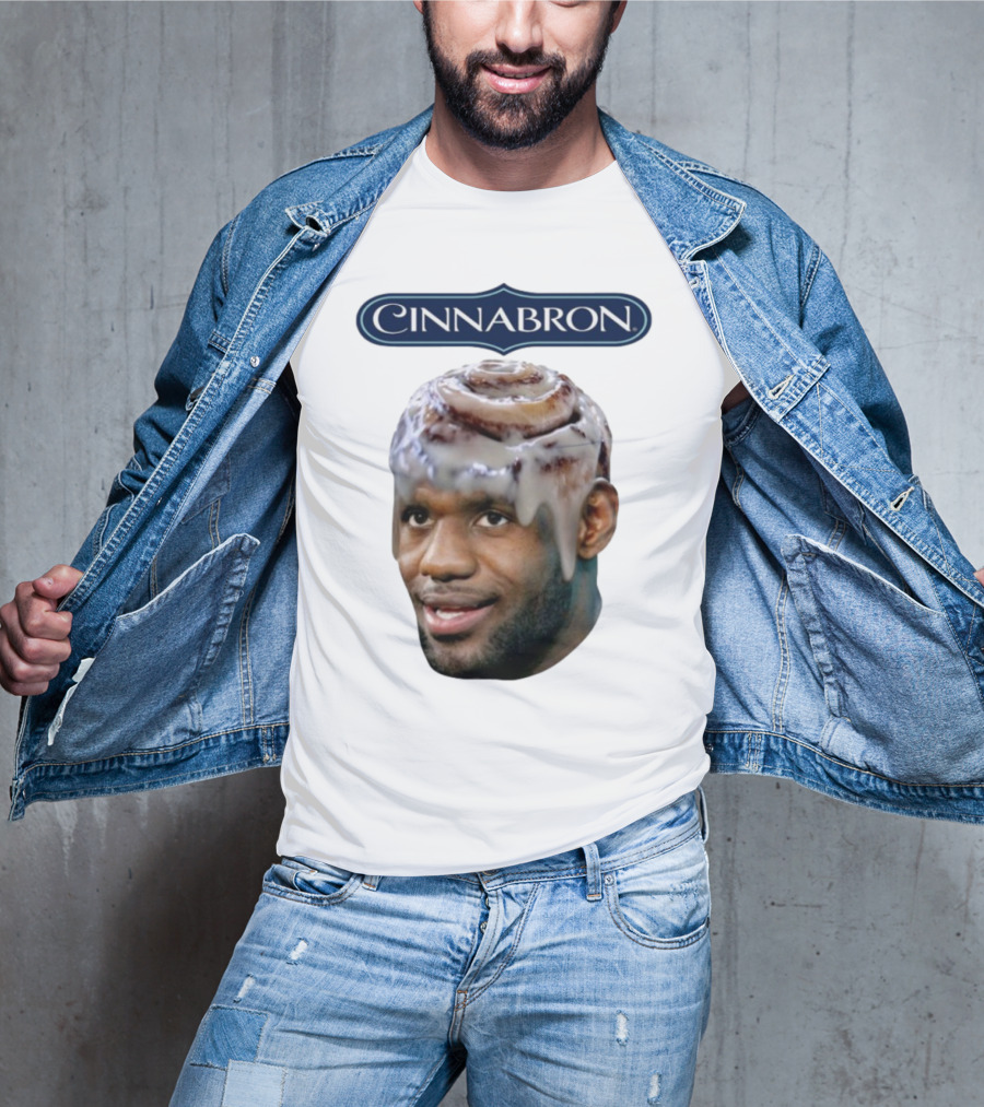 Cinnabron Cinnamon Roll Head Basketball Mashup T-Shirt